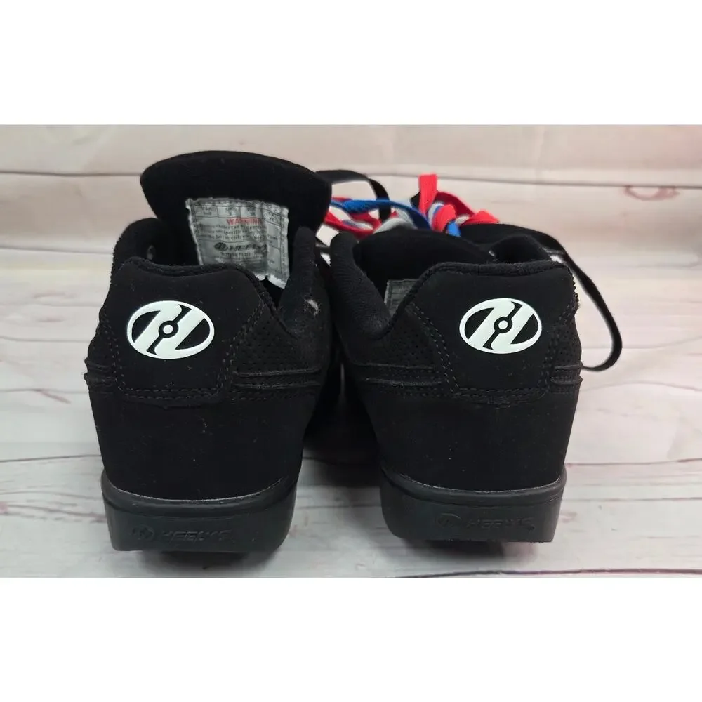 Heelys Voyager Black Roller Skate Shoes Youth Size 6